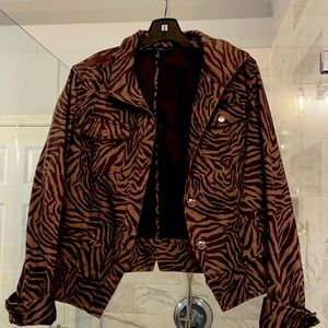 Animal print jacket
